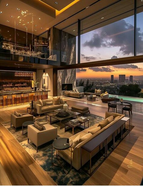 #lavish homes Miami Mansion Interior, Modern Mansion Inside, Dream House Big, Luxury Houses Mansions Interiors, Luxurious Modern Mansion, Big Mansion, Dream House Pictures, Huge Mansions, Glass House Design