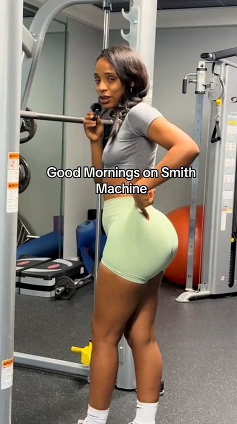 Smith Machine Goodmorning, Good Morning On Smith Machine, Glute Bridge Smith Machine, Cable Good Mornings Exercise, Good Morning Glute Workout, Good Morning Smith Machine, Good Morning Exercise How To Do, Rdl On Smith Machine, Good Mornings Exercise Smith Machine Morning Glute Workout, Good Morning Exercise, Smith Machine Workout, Good Mornings Exercise, Bigger Buttocks Workout Exercises, Workout Gym Routine, Morning Exercise, Hamstring Workout, Smith Machine