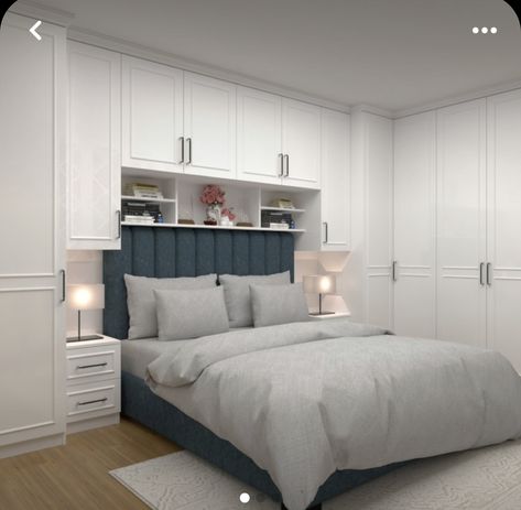 Full Wall Wardrobe Bedroom Ideas, Bed Inside Closet Ideas, Small Modern Bedroom, Bedroom Built Ins, Small Bedroom Interior, Bedroom Built In Wardrobe, Fitted Bedrooms, Luxury Closets Design, Wardrobe Design Bedroom