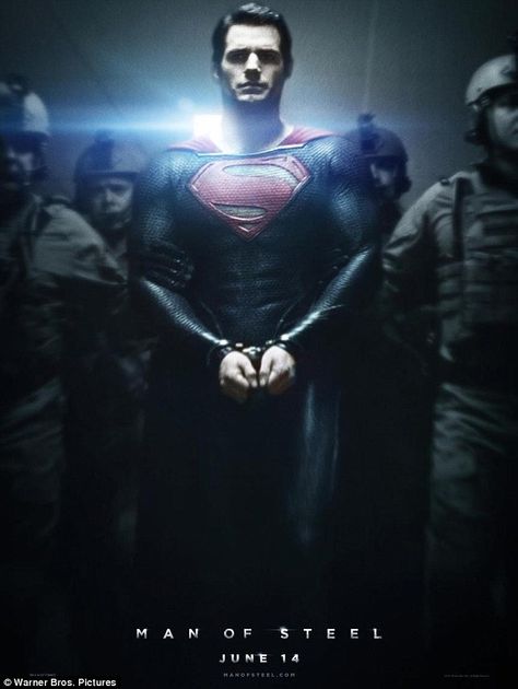 #Superman in handcuffs!!? Nooooooo.   #comic #comics #dccomics #superhero #posters #movieposters #retro Promo Flyer, Superman Movies, Movie Talk, Star Trek Into Darkness, Superman Man Of Steel, Joseph Gordon Levitt, Dc Movies, Clark Kent, Superhero Movies