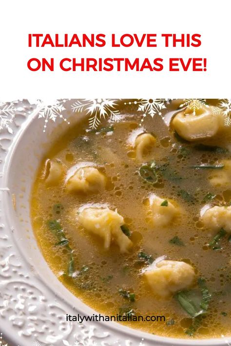 Italian Christmas Eve Food Italian Holiday Soup, Italian Dishes For Christmas, Italy Christmas Food, Italian Christmas Eve Appetizers, Italian Themed Potluck Ideas, Christmas Eve Dinner Recipes, Christmas Eve Dishes, Italian Christmas Dinner Recipes, Christmas Eve Soup Recipes