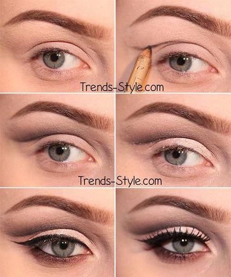 Makeup Beauty Hacks, Hooded Eyes Makeup, Green Smokey Eye, Makeup Tip, Hooded Eye Makeup, Makijaż Smokey Eye, How To Apply Eyeliner, Latest Makeup, Hooded Eyes