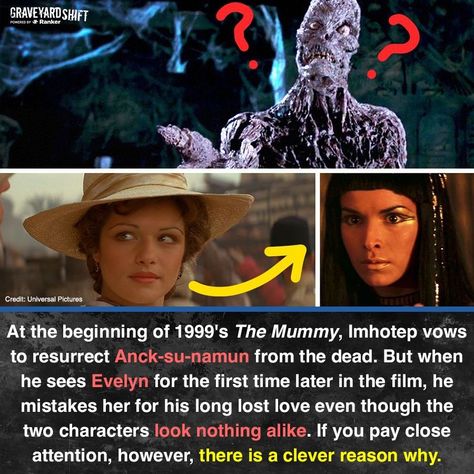 Nothing hits our nostalgia button quite like the fantasy movies from our childhood. And one of our all-time favorite fantasy features is The Mummy and its sequels. Lead by the amazing Brendan Fraser and Rachel Weiss, The Mummy franchise leads us on a fun-filled action adventure that we've always held dear. A slew of eagle-eyed fans managed to find some truly interesting small details throug... #themummy #brendanfraser #rachelweiss #fantasymovies #rewatch #moviedetails #nostalgia #actionadventure Mummy Movie 1999, Rick And Evie The Mummy, The Mummy Brendan Fraser, The Mummy 1999 Tattoo Ideas, The Mummy 1999 Tattoo, The Mummy Tattoo Ideas, Rick O'connell The Mummy, The Mummy Tattoo, The Mummy 1999 Aesthetic