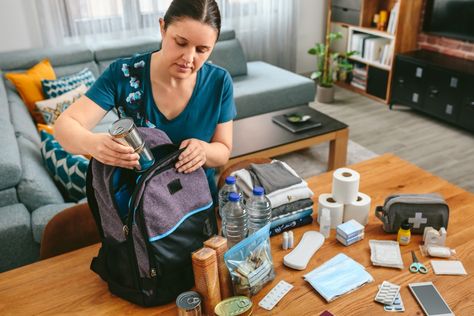 Emergency Go Bag vs. Emergency Kit: What’s the Difference? Emergency Go Bag, Essentials Checklist, Carry On Backpack, Survival Supplies, Library Chair, Emergency Preparation, Go Bag, Emergency Supplies, Garbage Bags