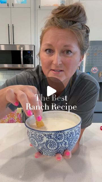 Samantha Mullino on Instagram: "Who else thinks ranch is the best condiment ever?! Sharing with you my favorite ranch recipe! #ranchdressing #condiments #recipeideas" Buttermilk Ranch Dressing Hidden Valley, Best Ranch Dressing Recipe, Restaurant Ranch Dressing Recipe, Texas Roadhouse Ranch Dressing, Restaurant Ranch Dressing, Restaurant Ranch, Best Ranch Dressing, Farmhouse Recipes, Hidden Valley Ranch Dressing