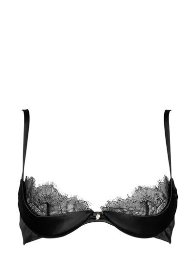 lace & silk satin open bar by DSQUARED Moroccan Clothing, Open Bra, Black Lace Lingerie, Lace Silk, Open Bar, Fashion Catalogue, Black Bralette, Pretty Lingerie, Luxury Shopping