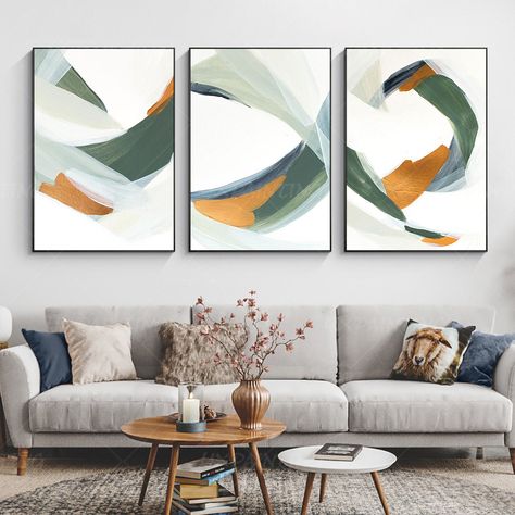 Framed Painting Set of 3 Wall Art Green Painting Acrylic Abstract Gold Paintings on Canvas Original Art Germetric Painting 3 Piece Wall Art - Etsy.de Green Painting Acrylic, Painting Set Of 3, Green Painting, Wall Art Green, Set Of 3 Wall Art, 3 Piece Painting, Green Paintings, Paintings On Canvas, Art Green