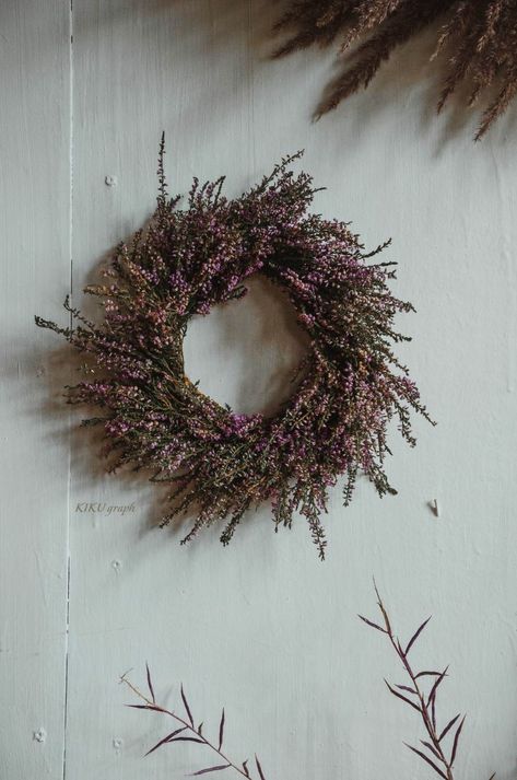 #myworkspace #wreath #heather Heather Wreath, My Workspace, Spring Wreath, Heathers, Wreath, Christmas, Art