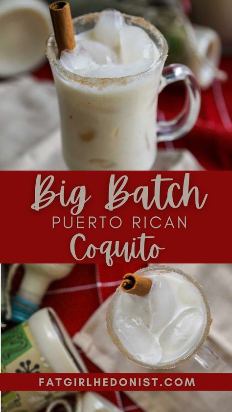 Coffee Coquito Recipe, Cocoquito Recipe, Homemade Coquito Recipe, Flavored Coquito Recipe, Banana Coquito Recipe, Cuban Coquito Recipe, Goya Coquito Recipe, Puerto Rican Drinks, Cuban Drinks Non Alcoholic