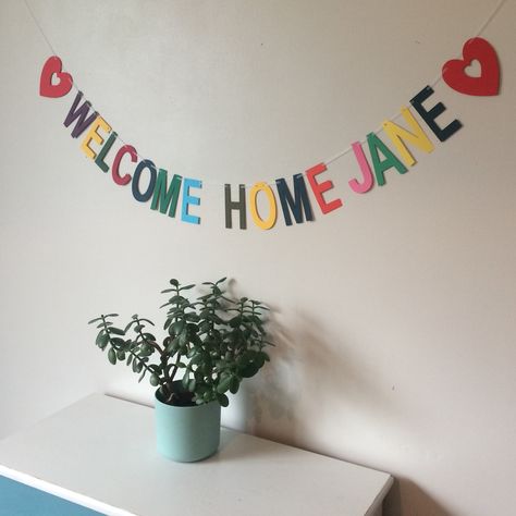 I'm offering a discount! Welcome Home Husband Ideas, Simple Welcome Decoration, Welcome Back Decorations Home, Diy Welcome Home Signs, Welcome Home Decorations Ideas, Welcome Home Decorations Ideas Party, Welcome Banner Ideas, Welcome Back Home Surprise Ideas, Welcome Home Aesthetic