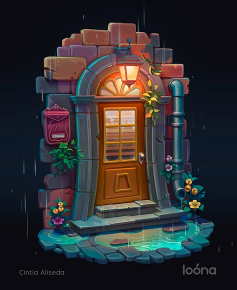 ArtStation - Лужа Store Concept Art, Air Cartoon, 3d Island, Cafe Reference, Robot Coloring, Isometric Rooms, 3d Practice, Blender Projects, 3d Diorama