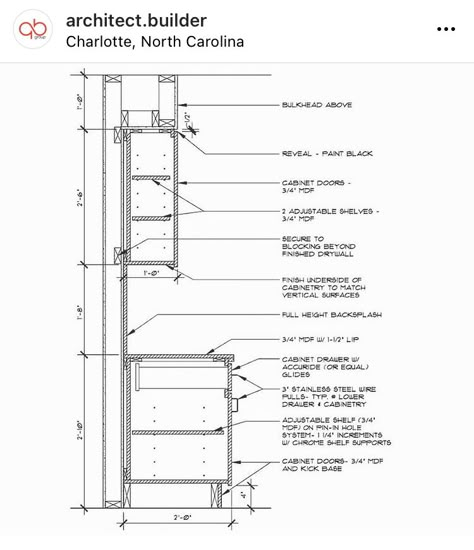 Kitchen Cabinets Details, Kitchen Details Drawing Cabinets, Kitchen Details Drawing, Cabinet Detail Drawing, Interior Details Drawing, Cabinet Detail, Furniture Details Drawing, Kitchen Layouts With Island, Millwork Details