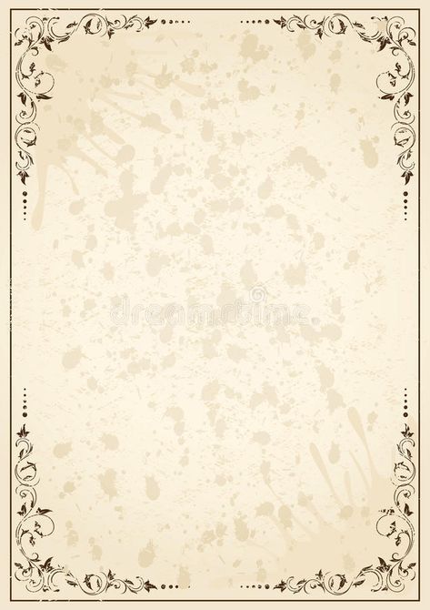 Background Old Paper, Old Parchment Paper, Parchment Paper Texture, Vintage Writing Paper, Old Parchment, Royal Paper, Calligraphy Background, Wedding Card Frames, Papel Vintage