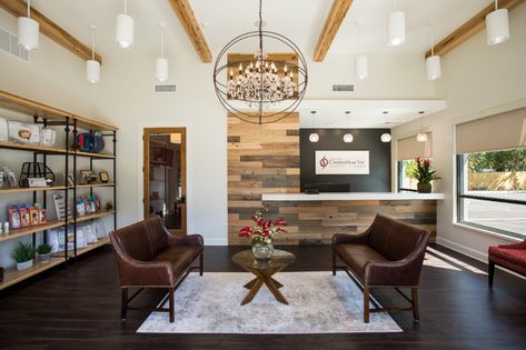 Clinic Lobby Design, Modern Dentist Office, Holistic Office, Clinic Lobby, Chiro Office, Dr Office, Chiropractic Office Design, Waiting Room Design, Medi Spa