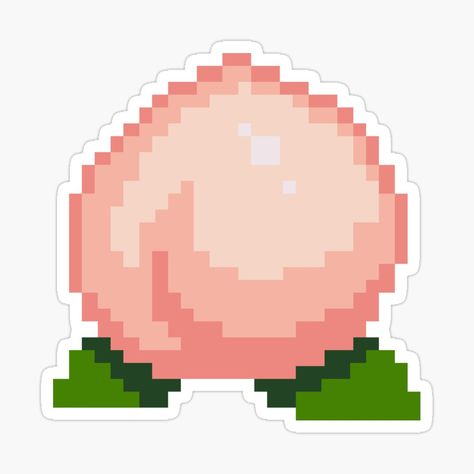 Peach Pixel Art, Pixel Peach, Art Guide, Alpha Pattern, New Theme, Alpha Patterns, Peaches, Animal Crossing, Pixel Art