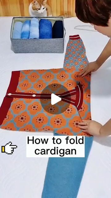 The Folding Hacks on Instagram: "Transform your space with smart storage solutions. Link in bio @thefoldinghacks 🧺🥰!  Way to fold cardigan🤠#foldingclothes #unitedstates #storage #folding #foryou" Fold Cardigans, Folding Hacks, Sports Massage Therapy, How To Fold, Folding Clothes, Smart Storage, Clean Machine, Ways To Save, Organization Hacks