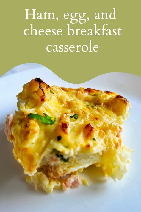 Get the recipe for a ham, egg, and cheese breakfast casserole that will make your mornings a breeze. Eggs Ham Cheese Breakfast, Egg And Ham Breakfast Casserole, Egg And Ham Breakfast, Ham Egg And Cheese Casserole, Breakfast Casserole With Ham, Egg And Cheese Breakfast Casserole, Casserole With Ham, Egg And Cheese Casserole, Ham Breakfast Casserole