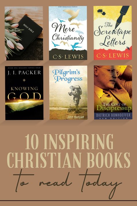 Discover the 10 top must-read Christian books that will inspire, uplift, and deepen your faith. From timeless classics to contemporary bestsellers, these books offer profound insights into spirituality, biblical teachings, and personal growth. Explore transformative works by C.S. Lewis, Rick Warren, and Francis Chan, among others. As you seek a relationship with Christ, you'll build good habits. #ChristianBooks #Faith #Inspiration #SpiritualGrowth #MustReadBooks Christian Books To Read, Build Good Habits, 2025 Goals, Books Christian, Benny Hinn, Dietrich Bonhoeffer, Bible Study Books, Francis Chan, Rick Warren