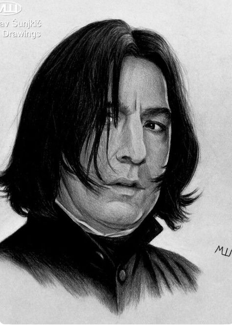 Severus Snape Tattoo, Snape Drawing, Severus Snape Art, Dobby Harry, Harry Potter Sketch, Severus Snape Fanart, Harry Potter Art Drawings, Harry Potter Painting, Harry Potter Severus