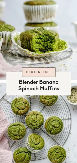 Banana Spinach Muffins, Spinach Banana Muffins, Sneaky Veggies, Spinach Muffins, Muffins Banana, Veggie Muffins, Almond Flour Muffins, Blender Muffins, Muffins Gluten Free