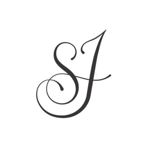 J Letter Images, Sj Logo, Vizcaya Wedding, Fancy Logo, One Direction Drawings, Alphabet Tattoo, Letter Logos, Monogram Tattoo, Alphabet Tattoo Designs