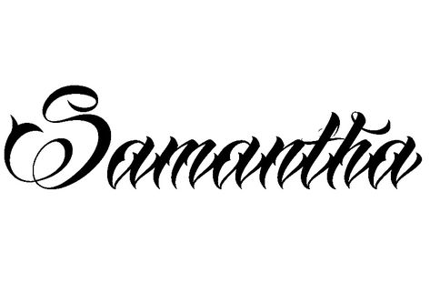 Samantha Name Tattoo, Samantha Tattoo, Samantha Name, Samantha Font, Book Art Diy, Name Tattoo, Name Tattoos, Baddie Quotes, Name Design