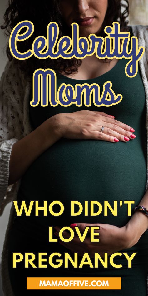 Find out who didn't love being pregnant? This list of celebrity moms will shock you! Being Pregnant, Pregnant Celebrities, Celebrity List, Celebrity Kids, Celebrity Moms, Nine Months, Celebrities, Quick Saves