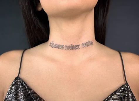 Simple Neck Tattoos, Neck Tattoos For Women, Neck Tattoo Women, Front Neck Tattoo, Best Neck Tattoos, Small Neck Tattoos, Girl Neck Tattoos, Side Neck Tattoo, Throat Tattoo