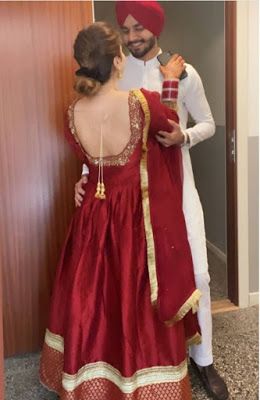 Couple Story, Indian Bride Outfits, Punjabi Outfits, Neck Designs For Suits, Indian Party Wear, Casual Indian Fashion, Fancy Blouse, Simple Pakistani Dresses, Dress Indian