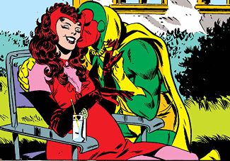 Vision Marvel Comics, Vision Comic, Vision Marvel, Scarlet Witch Comic, Jeans Art, Wanda Vision, Marvel Characters Art, Scarlet Witch Marvel, Scarlett Witch