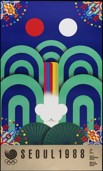 Olympics Graphics, Screen Pattern, Pattern Poster, The Olympic Games, Art Deco Poster, Creative Review, Deco Poster, Art Deco Movement, Korean Design