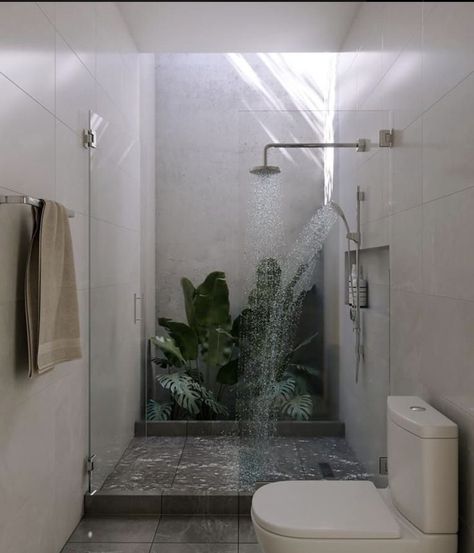 Skylight Bathroom, Outdoor Bathroom Design, Outdoor Toilet, Bathroom Design Inspiration, Outdoor Bathrooms, Toilet Design, Patio Interior, Bathroom Inspiration Decor, Design Hotel