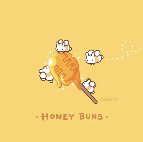 Bee Drawing, It Funny, Bunny Art, Cute Kawaii Drawings, Kawaii Doodles, Kawaii Animals, Cute Patterns Wallpaper, Cute Little Drawings, Kawaii Wallpaper