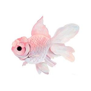 Pinkfish Goldfish Art, Pink Fish, Art Mignon, Fish Drawings, 1 Tattoo, Art Pastel, Gold Fish, Art Japonais, Art Et Illustration