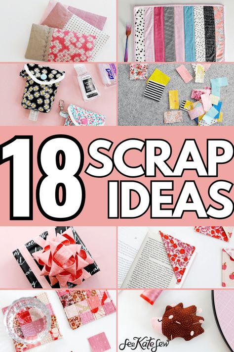 18 Genius Quilt Scrap Fabric Ideas from Pinterest You’ll Wish You Tried Sooner! Leftover Fabric Ideas, Recycle Fabric Scraps, Fabric Scrap Projects, Cute Stuff To Make, Scrap Fabric Ideas, Scrap Projects, Stitch Patch, Throw Pillow Fabric, Sewing To Sell