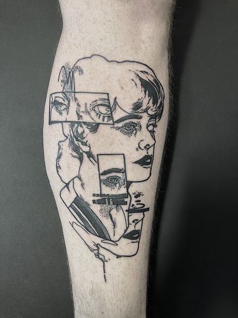 Bladerunner2049 Tattoo, Bladerunner Tattoo Ideas, Synthwave Tattoo, Blade Runner 2049 Tattoo, Bladerunner Tattoo, Cyberpunk Edge Runners Tattoo, Blade Runner 2049 Tattoo Ideas, Blade Runner Tattoo, Seattle Tattoos