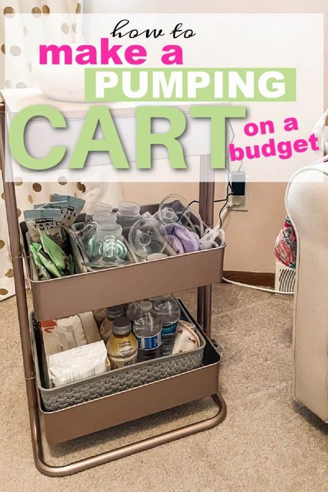 Pumping Cart, Breastfeeding Cart, Nursing Carts, Nesting Party, Baby Cart, Work Pumps, Breastfeeding And Pumping, Baby Prep, Baby Organization