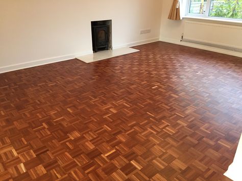 Mosaic parquet restored! #Parquet #Mosaic #Woodfloors Mosaic Parquet, Terra Cotta Floors, Wood Floor Restoration, Oak Parquet Flooring, Floor Restoration, Small Office Design, Wood Parquet Flooring, Hall Flooring, 70s House