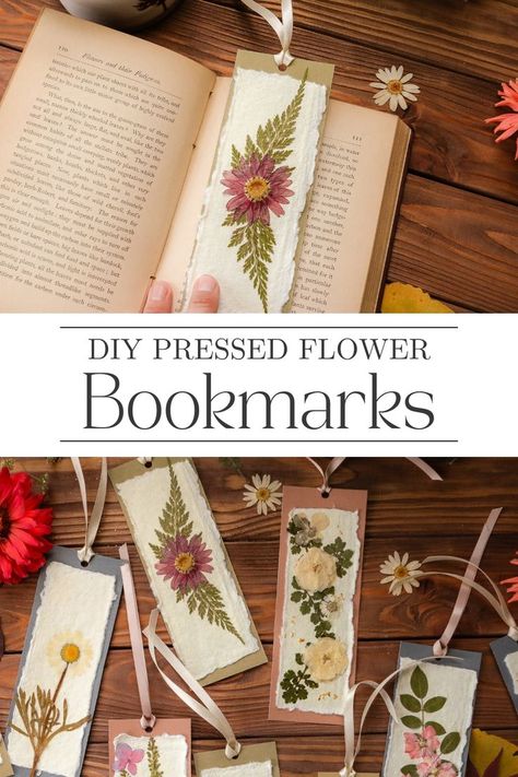 Pressed Flower Bookmarks, Sugar Maple Farmhouse Pressed Flower Bookmarks, Dried Flowers Crafts, Pressed Flowers Diy, Pressing Flowers, Flower Bookmarks, Flower Pressing, Flower Projects, Pressed Flower Crafts, Flower Press