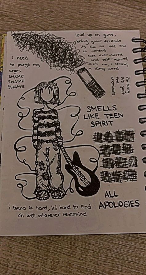 Cool Sketch Ideas Grunge, Doodles Drawings Grunge, Free Time Drawing Ideas, Grunge Pencil Drawings, Cute Drawings Grunge, Journal Doodles Grunge, Grunge Art Sketches Simple, Journal Ideas Aesthetic Grunge, Random Notebook Sketches