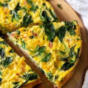 Ham Spinach Cheese Frittata, Ham Spinach Mushroom Frittata, Spinach And Cheese Frittata, Ham And Cheese Frittata Recipes, Ham Frittata Recipes, Spinach Mushroom Frittata, Ham Frittata, Slimmingworld Recipes, Fritata Recipe