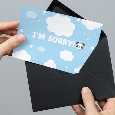 Apology Gift Ideas, Sorry Cards Handmade, Sorry Card Ideas, Sorry Sticker, Sorry Card, Im Sorry Gifts, Apology Cards, Im Sorry Cards, Apology Gifts