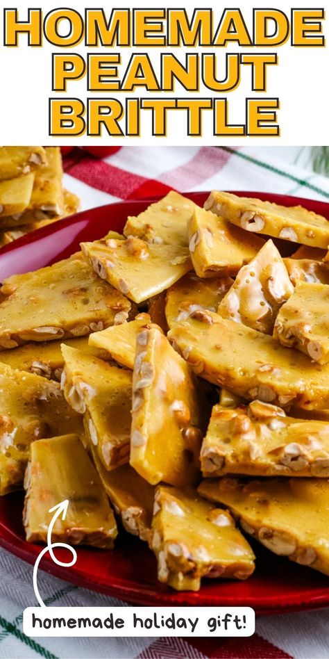 Homemade Peanut Brittle Honey Brittle Recipe, Peanuts Brittle Recipe, Wyse Guide Peanut Brittle, Spanish Peanut Brittle Recipe, Peanut Brittle With Raw Peanuts Recipe, Christmas Peanut Brittle, Peanut Butter Brittle Easy, Homemade Peanut Brittle Recipe, Peanut Brittle Cookies