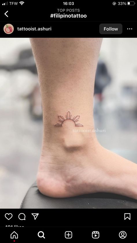 Simple Filipino Sun Tattoo, Filipino Sun And Sampaguita Tattoo, Filipino Heritage Tattoo, Filipino Sun Drawing, Dainty Filipino Sun Tattoo, Philippine Sun Tattoo Small, Philipino Sun Tattoo, Fine Line Filipino Sun Tattoo, Half Filipino Sun Tattoo