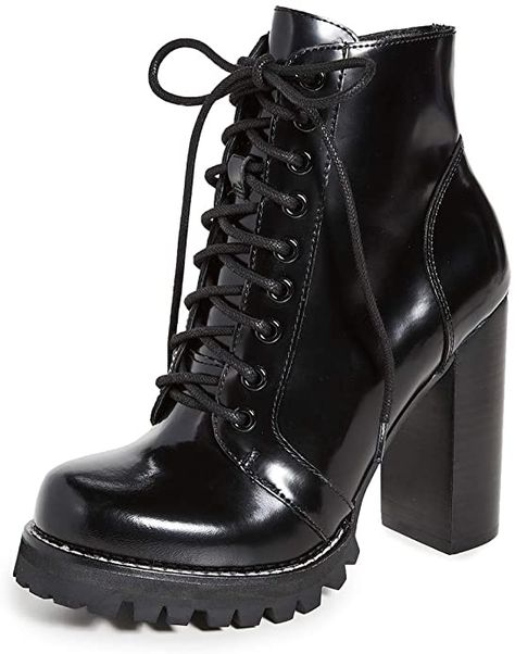 Lace Up High Heels, Waterproof Winter Boots, Black Leather Ankle Boots, High Heel Boots Ankle, Gothic Beauty, Snow Boots Women, Fashion Heels, Lace Up Ankle Boots, Dream Board