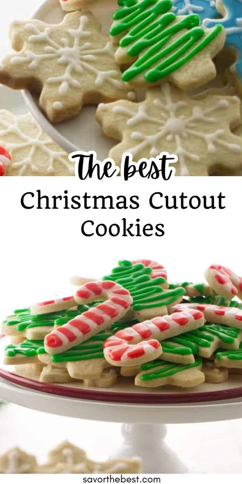 This time of year seems to bring the baker out in everyone, and this easy, Christmas Cutout Cookie recipe will likely become your go-to sugar cookie, whether you’re a baking aficionado or novice. These cookies are sweet, soft, buttery goodness, and most importantly… they hold their shape! Christmas Cutouts Cookies, Cutout Cookie Recipe, Christmas Cutout Cookie Recipe, Cookies With Brown Sugar, Sugar Cookie Cutout Recipe, Best Homemade Cookies, Soft Sugar Cookie, Christmas Cutout Cookies, Cutout Cookie