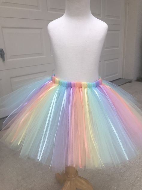 Unicorn Skirt, Easter Tutu, Birthday Skirt, Unicorn Halloween Costume, Tutu Tutorial, Costume Tutu, Diy Tutu, Kids Tutu, Rainbow Tutu