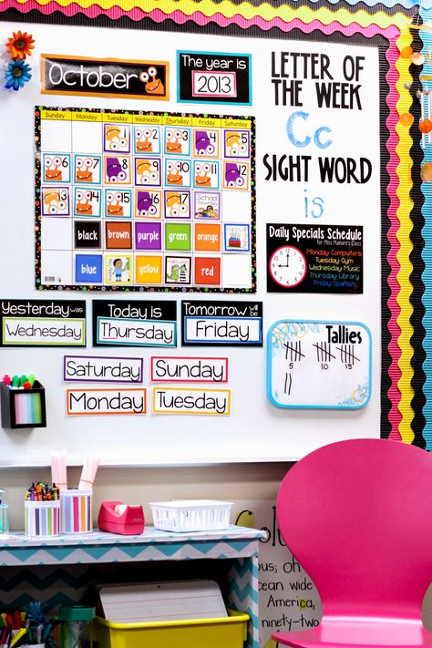 The classroom calendar is often located right in the meeting area for preschool, kindergarten, and lower elementary classrooms. The space needs to be functional for teaching important math and counting skills (along with the weather), but that does not mean it cannot be cute! Transform your classroom calendar into a beautiful space that is as functional as it is attractive using coordinating calendar decor. Need some ideas and inspiration for your own classroom calendar? Find it here! Calendar For Kindergarten, Calendar Kindergarten, New Home Decor Ideas, Kindergarten Calendar, Kindergarten Classroom Setup, Preschool Calendar, Books For Women, Diy Classroom Decorations, Kindergarten Classroom Decor