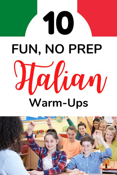 These 10 awesome Italian activities require no prep and are lots of fun for students! -- Take a look and find your next favourite to include in your Italian lessons! #italianteacher #languageteacher #learnitalian #italianclass #teachersfollowteachers #teachersofinstagram #teachersofthegram #iteach #iteachtoo #languageteaching How To Learn Italian, Games For The Classroom, Learn To Speak Italian, Grammar Exercises, Italian Lessons, Italian Language Learning, Learn Italian, Class Games, French Classroom