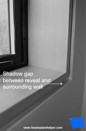 Window Reveal Detail, Shadow Gap Door Frame, Trimless Windows, Marble Window Sill, Bay Window Design, Window Jamb, Shadow Gap, Minimal Windows, Window Shadow